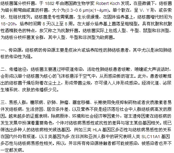 肺結(jié)核的傳染源以及傳播途徑是什么？